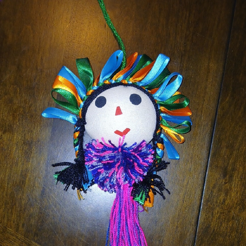 Colorful Ribbon Doll Ornament